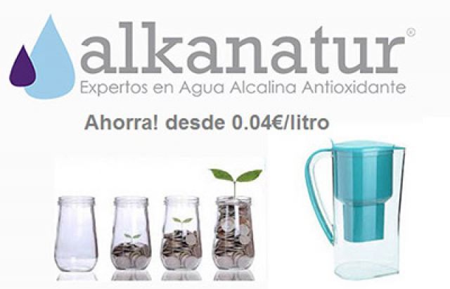  Alkanatur La jarra de filtro de agua alcalina elimina  fluoruros, cloro, metales pesados, impurezas, etc., agua alcalina,  ionizada, hidrogenada, pH alto de 9.5, añade magnesio - La jarra más : Hogar