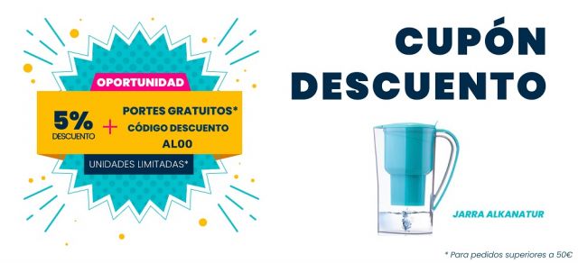 BENEFÍCIATE DE ESTA PROMO, JARRA ALKANATUR: UNIDADES LIMITADAS