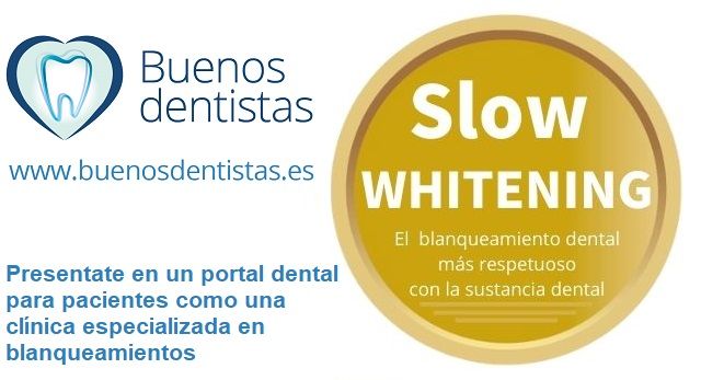 SELLO 🥇 SLOW WHITENING 🥇 DIFERENCIATE COMO CLÍNICA ESPECIALIZADA EN BLANQUEAMIENTOS RESPETUOSOS CON LA SUSTANCIA DENTAL