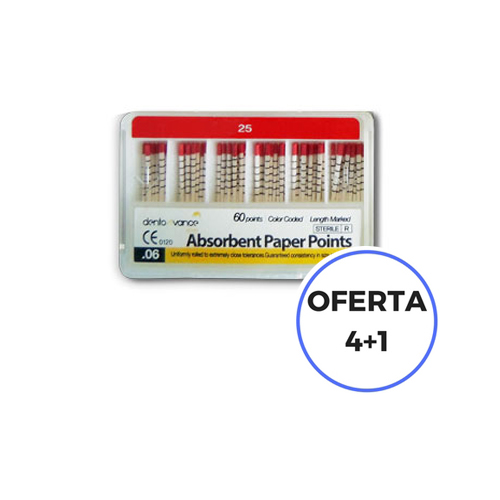 OFERTA 4+1 PUNTAS DE PAPEL DENTOAVANCE 06 TAPER CODIGO COLOR 25 CON MARCAS DE PROFUNDIDAD