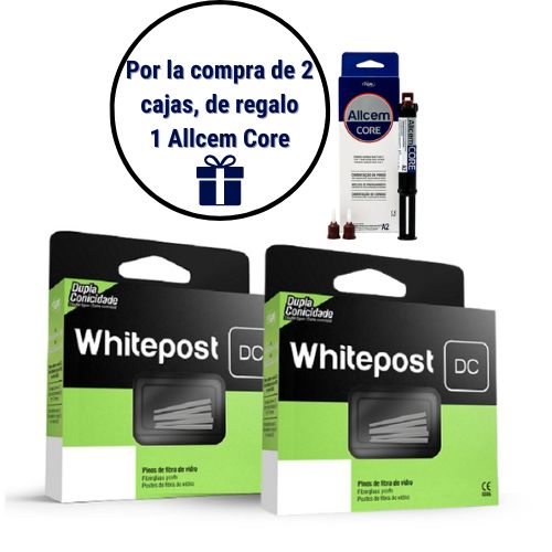  WHITEPOST PERNOS DE FIBRA DE VIDRIO CONICOS MODELO DC 0,5 INTRO CON FRESA