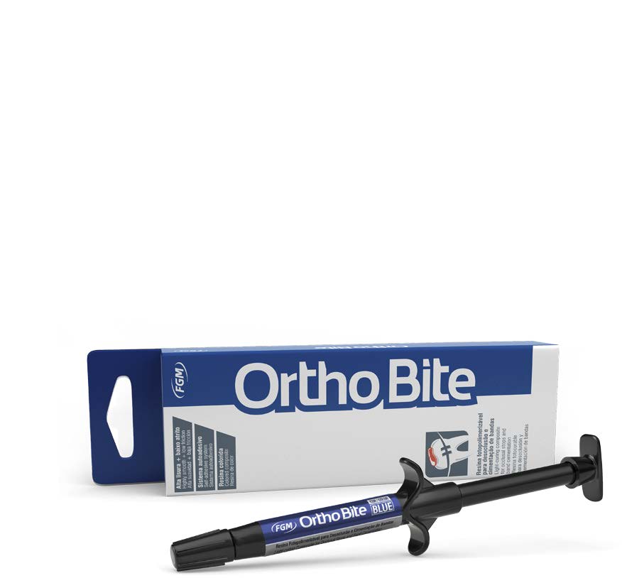 ORTHO BITE RESINA AUTOADHESIVA PARA DESOCLUSION DENTAL Y CEMENTACION DE BANDAS ORTODÓNTICAS (COLOR AZUL.)