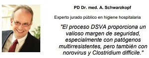 Testimonio del Dr. A. Schwarzkopf sobre la eficacia de la desinfeccón con Diosol Generator