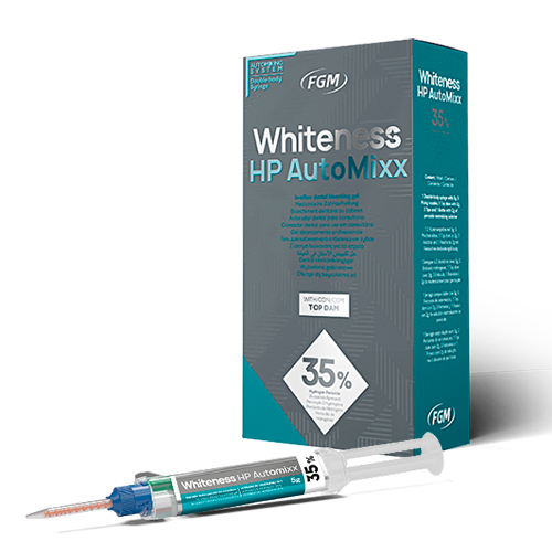 KIT BLANQUEAMIENTO CLINICA WHITENESS AUTOMIXX 35% PH (HASTA 9 APLICACIONES)