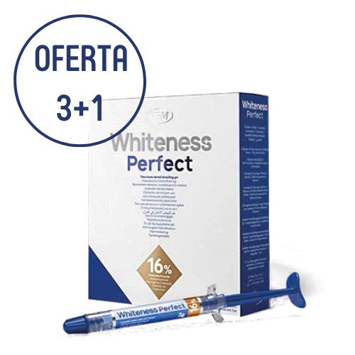 🎧📝 OFERTA 3+1  BLANQUEAMIENTO CASERO WHITENESS PERFECT 16% DE FGM  3 KITS+ 1 KIT DE REGALO