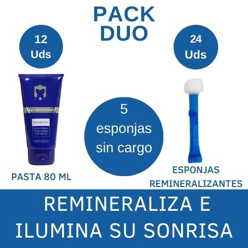 PACK DUO 12 PASTAS + 24 ESPONJAS CON NANOHIDROXIAPATITA + 5 ESPONJAS DE REGALO