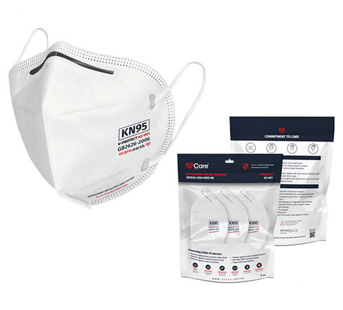 PACK 3 MASCARILLAS DE PROTECCIÓN KN95 NR LA UNIDAD SALE A 3,38.-€