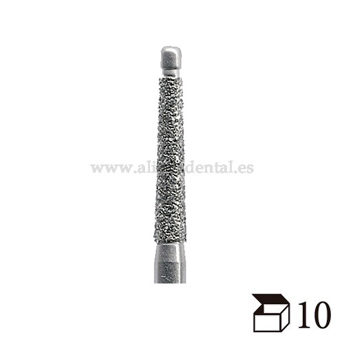 EDENTA FRESA DIAMANTE TURBINA 857 PUNTA SEGURIDAD PARA ENDODONCIA GRANO MEDIO DIAMETRO 012