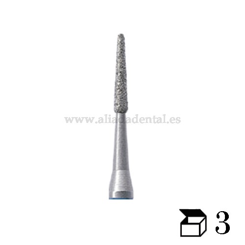 FRESA DIAMANTE PERIODONCIA 831 CONTRAÁNGULO LARGO GRANO MEDIO DIAMETRO 012 DIAMETRO 