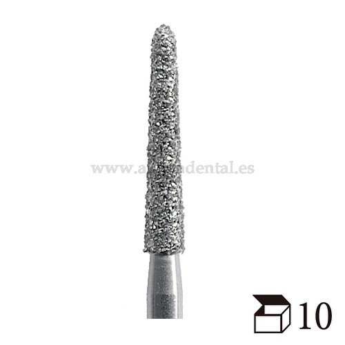 EDENTA FRESA DIAMANTE TURBINA 879K TORPEDO CONICO GRANO GRUESO DIAMETRO  23
