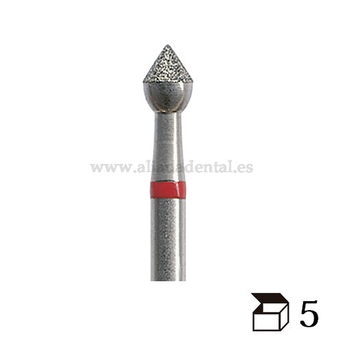 EDENTA FRESA DIAMANTE TURBINA 970 PARA CONTORNEAR GRANO MEDIO DIAMETRO 23