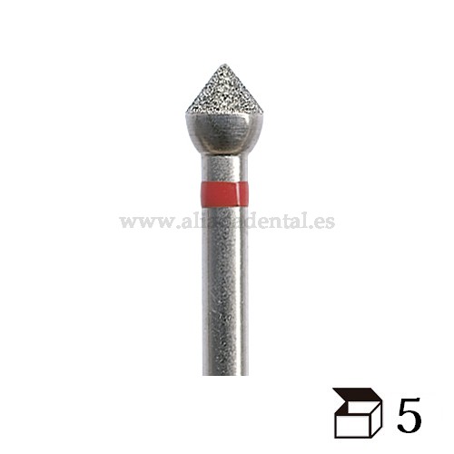 EDENTA FRESA DIAMANTE TURBINA 980 PARA CONTORNEAR GRANO MEDIO DIAMETRO 27