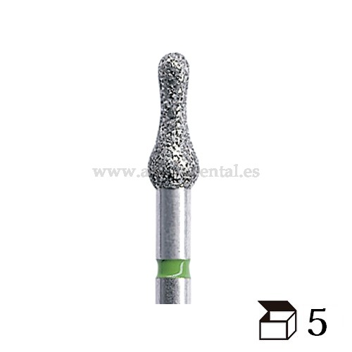 EDENTA FRESA DIAMANTE TURBINA 370 PARA CONTORNEAR GRANO FINO DIAMETRO 23