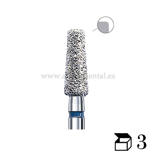 EDENTA FRESA DIAMANTE TURBINA WHITETIGER LARGA DURACION W846KR CONO CANTO REDONDEADO GRANO MEDIO DIAMETRO  16