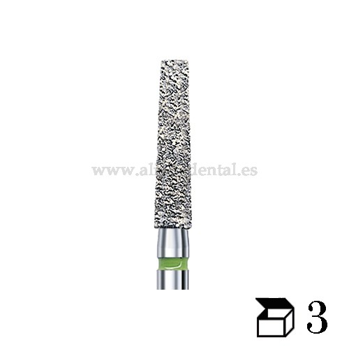 EDENTA FRESA DIAMANTE TURBINA WHITETIGER LARGA DURACION W847 CONO PUNTA PLANA GRANO MEDIO DIAMETRO  01