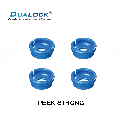 DUALOCK® GOMAS REPOSICION BOTON RETENCION AZUL PACK DE 4 UDS. EN PEEK STRONG RETENCION 2.6-2.8 LIBRAS (NO COMPATIBLE CON LOCATOR ORIGINAL)