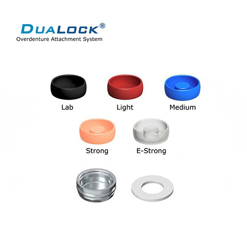 DUALOCK® SET PROTESIS EN PLASTICO NYLON (CAPSULA+ESPACIADOR+BOTONES NEGRO-AZUL-ROJO-ROSA-TRANSP.)