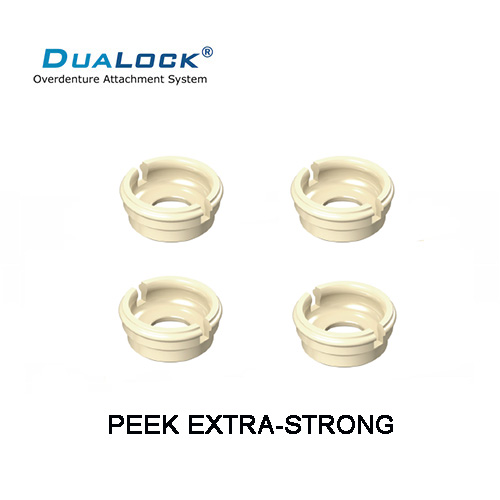 DUALOCK® GOMAS REPOSICION BOTON BLANCO PACK DE 4 UDS.RETENCION EXTRA FUERTE   4.4-4.8 LIBRAS (NO COMPATIBLE CON LOCATOR ORIGINAL)