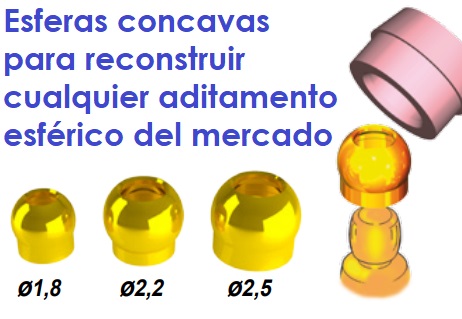 KIT RECONSTRUCCION ATACHES TIPO BOLA CON ESFERAS DESGASTADAS 