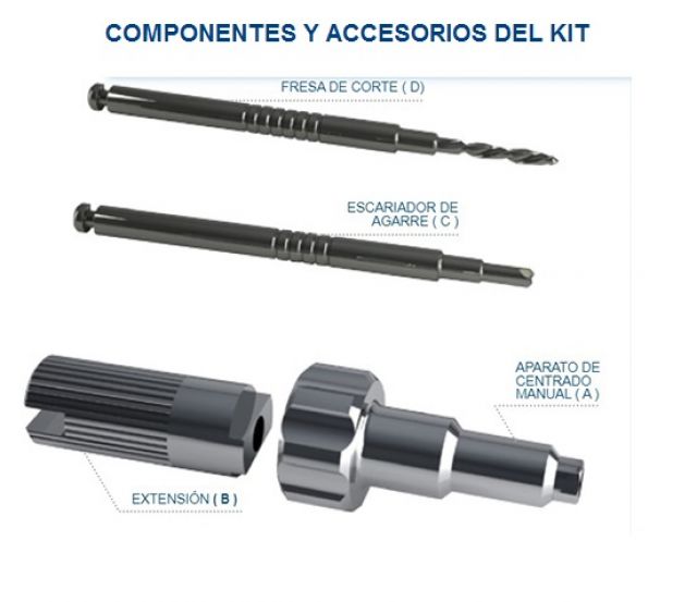 KIT DE EXTRACCION TORNILLOS ROTOS IMPLANTES DENTALES